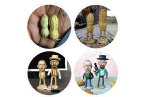 Artist Paints Celebrities on Peanuts!